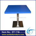 Stainless steel restaurant table rectangular table top restaurant table and chair